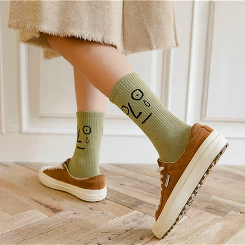 1 Pair Harajuku Candy Color Socks – Funky Kawaii Unisex Crew Style