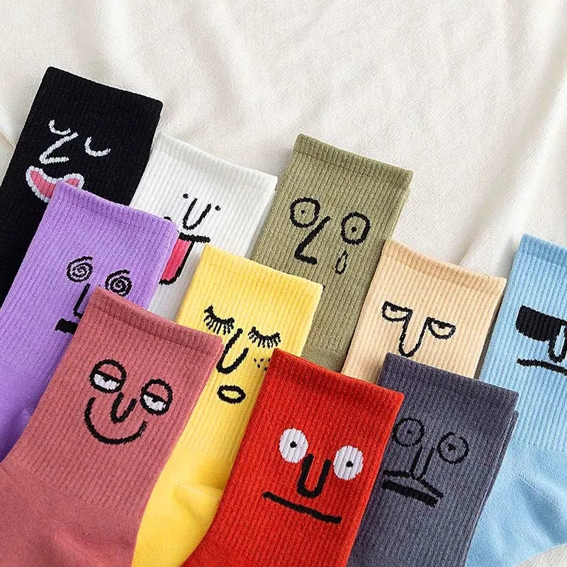1 Pair Harajuku Candy Color Socks – Funky Kawaii Unisex Crew Style