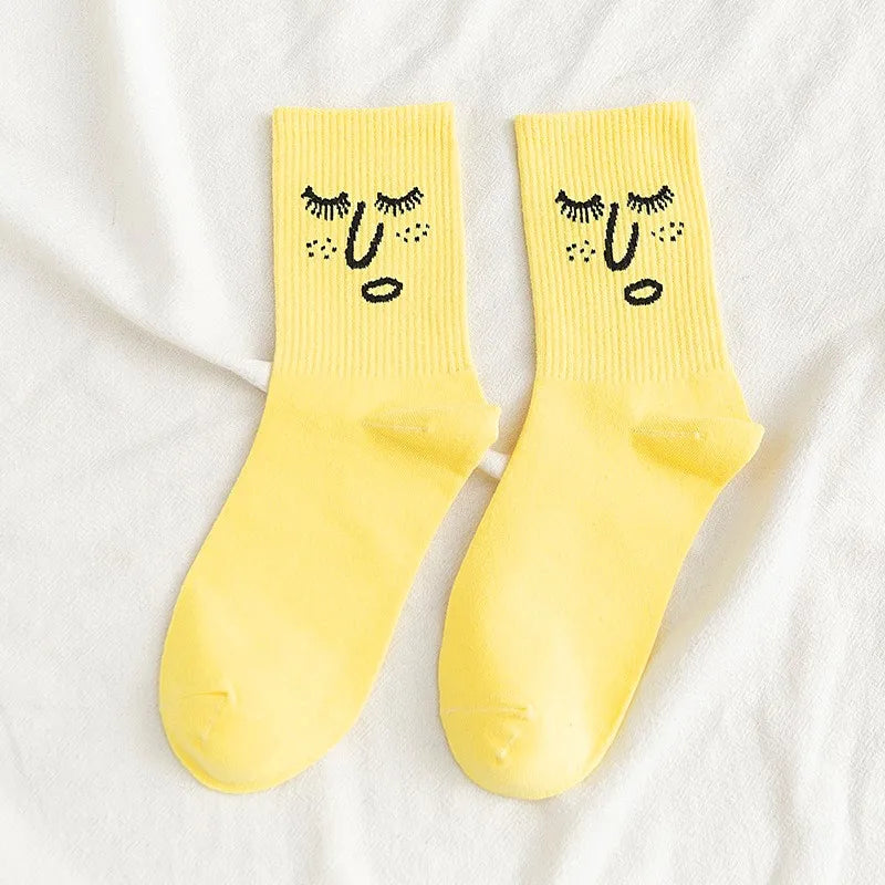 1 Pair Harajuku Candy Color Socks – Funky Kawaii Unisex Crew Style