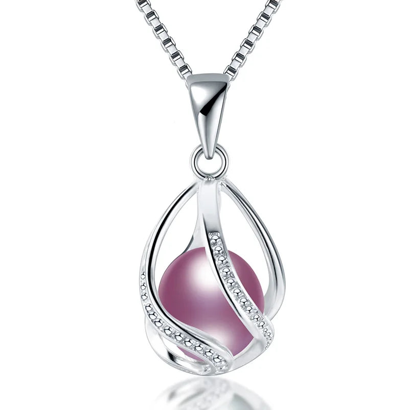 Natural Freshwater Pearl Sterling Silver Necklace