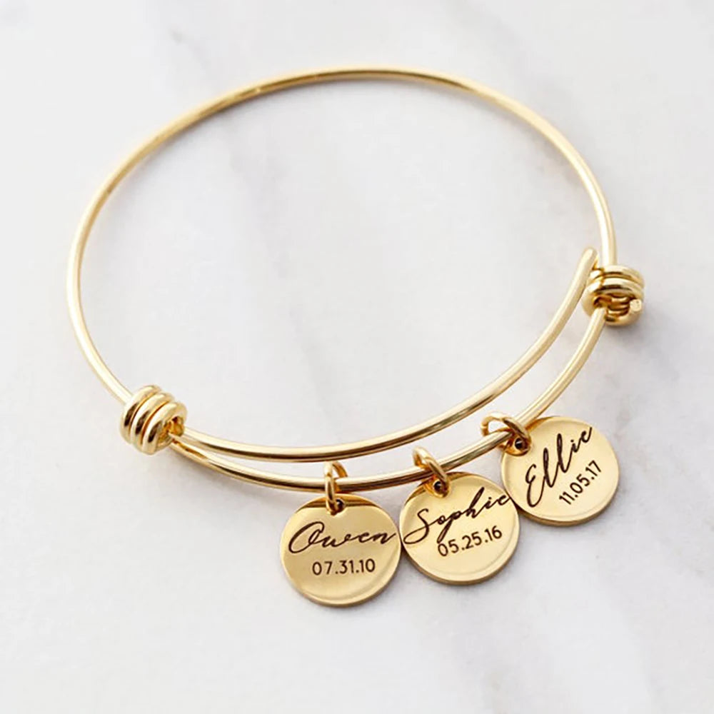 Personalized Mama Name Bracelet – Custom Charm Gift for Mother’s Day & Mum