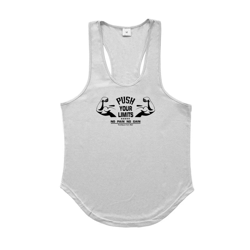 Men's Mesh Gym Tank Top – Quick-Dry Sleeveless Fitness Vest