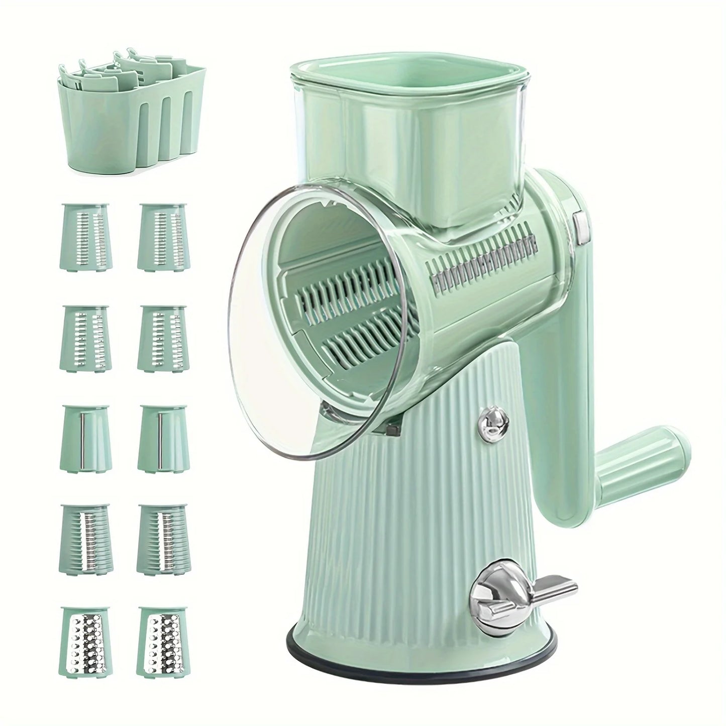 Manual Vegetable Chopper Set – Multifunctional Slicer, Grater & Cutter with Container
