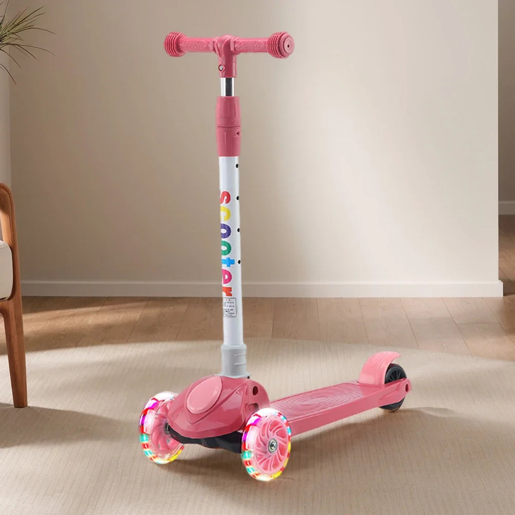 3-in-1 Children's Kick Scooter – Foldable 3-Wheel Micro Scooter for Kids Ages 2-6