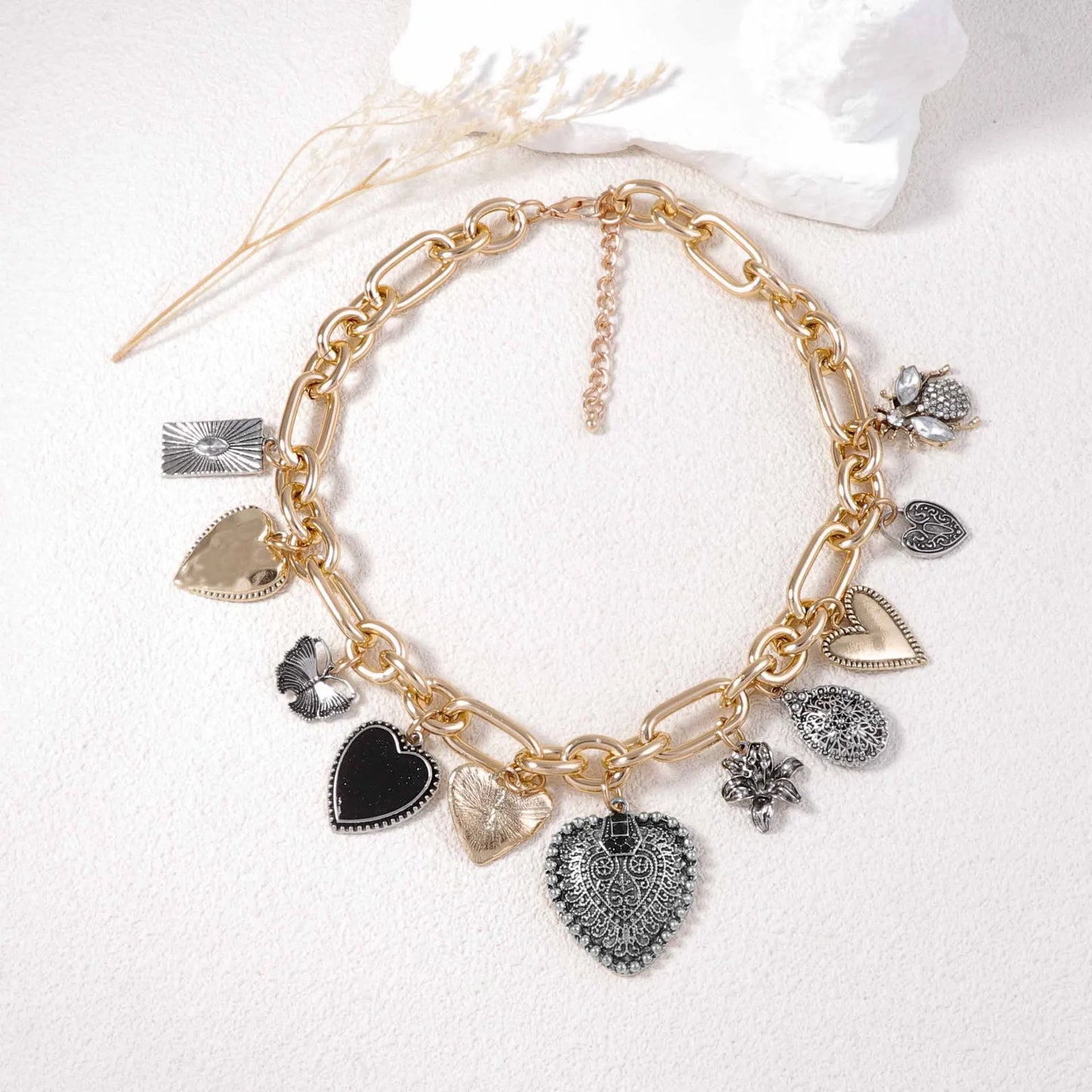 Vintage Heart Necklace - Valentine's Gift Jewelry