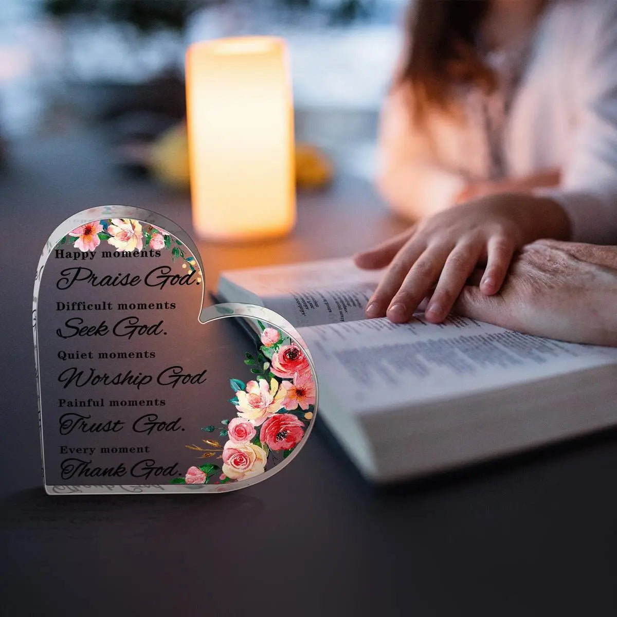 Bible Verse Acrylic Plaque – Inspirational Christian Gift for Women & Prayer Room Decor