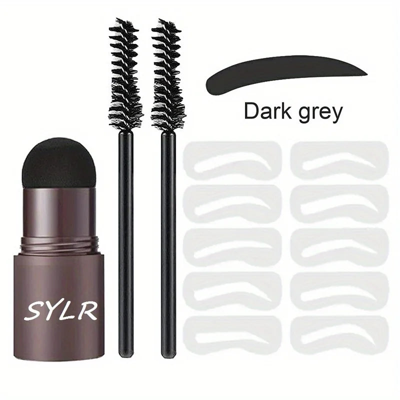 Eyebrow Stamp Kit – Waterproof Shaping Set with 10 Templates