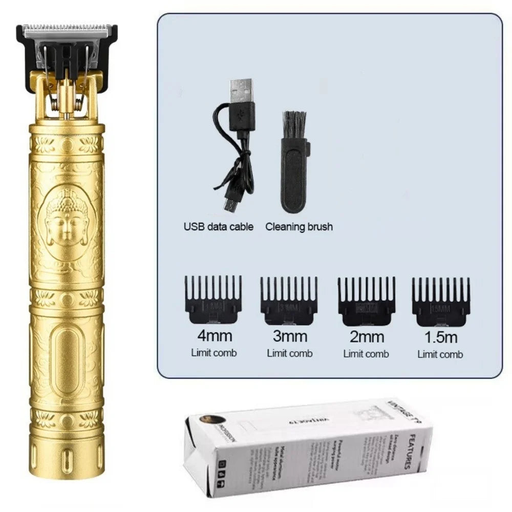 T9 Electric Hair & Beard Trimmer – Professional Grooming Clipper for Men