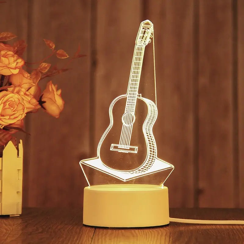 Acrylic LED Night Light – Creative Bedside Lamp Gift