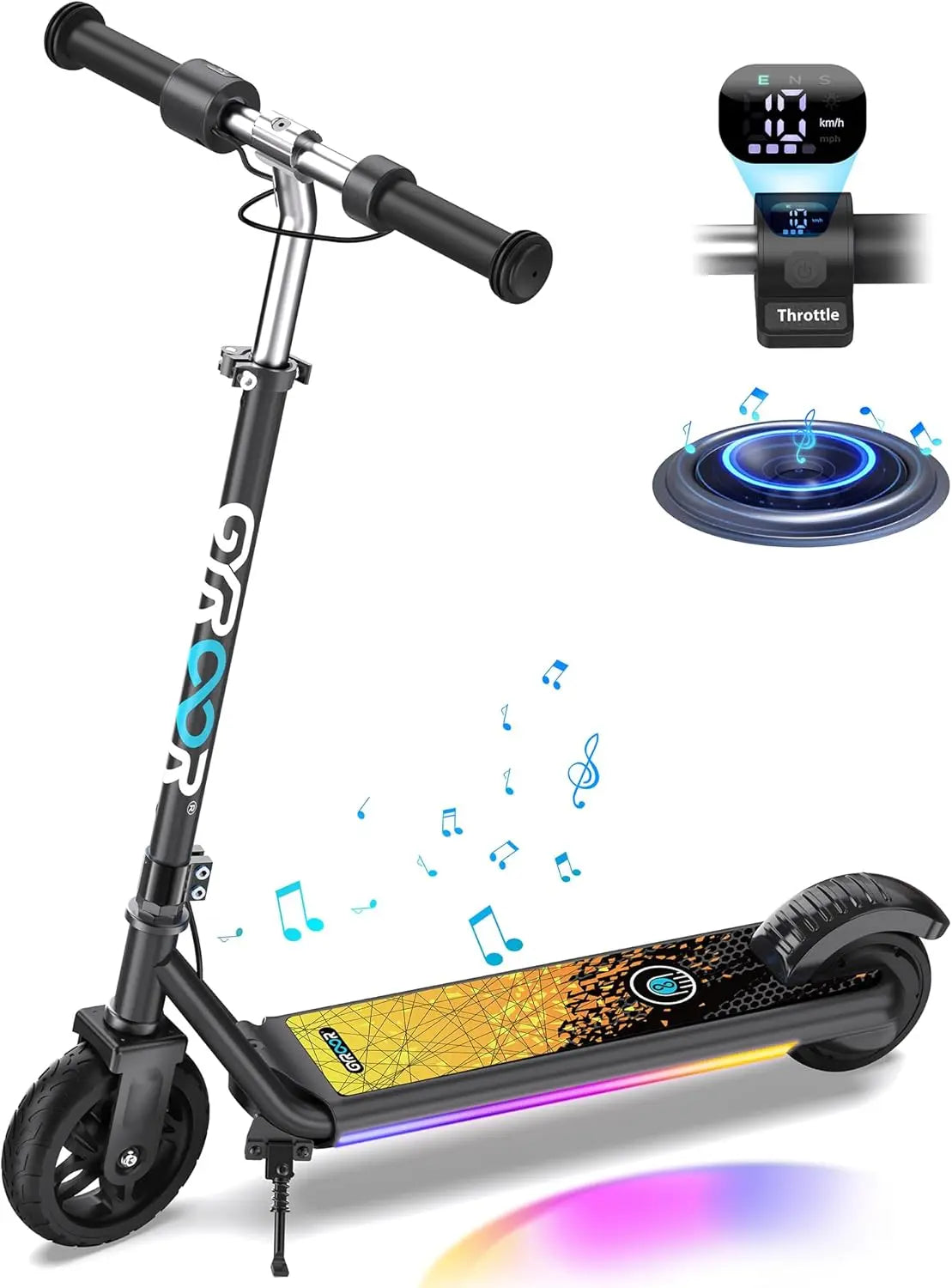 Kids Electric Scooter – 150W Motor, LED Display, Dual Brake System, Adjustable Height & Speed