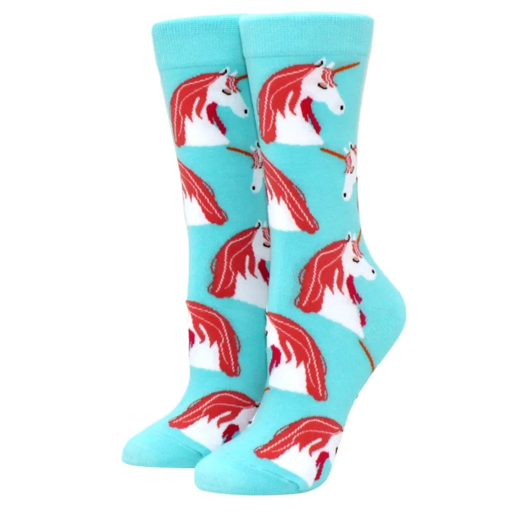 Cute Puppy Cartoon Socks – Corgi & Schnauzer Mid-Tube Unisex Breathable Comfort