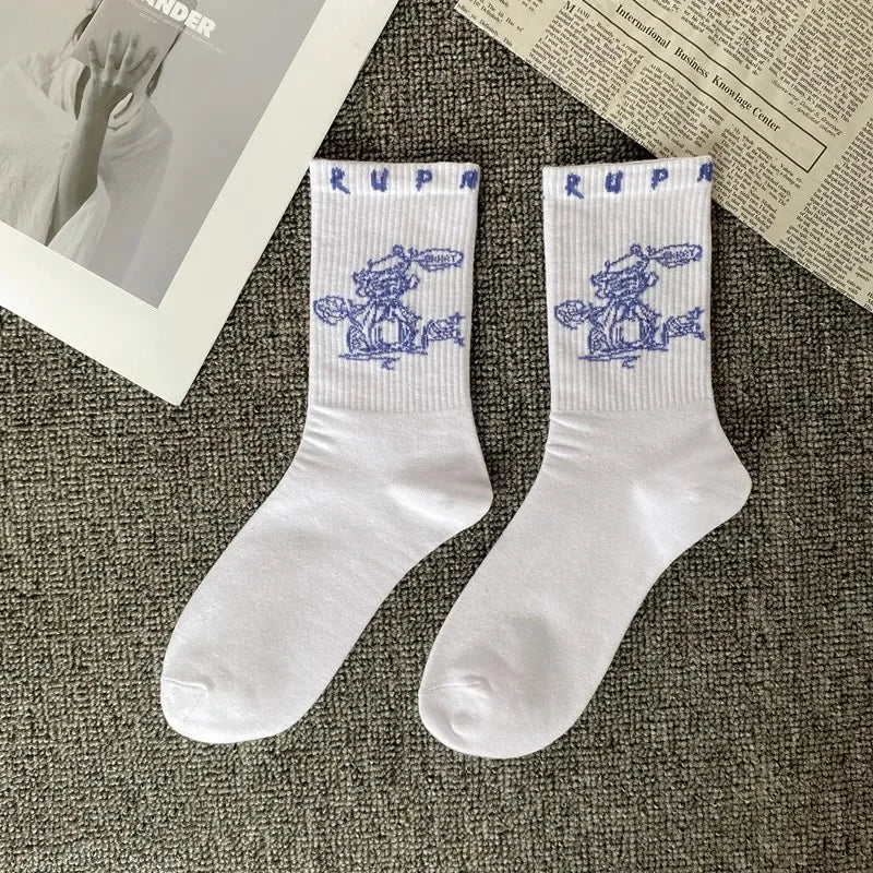 High-Quality Unisex Street Style Cotton Socks – Long Tube Hip-Hop Basketball Socks
