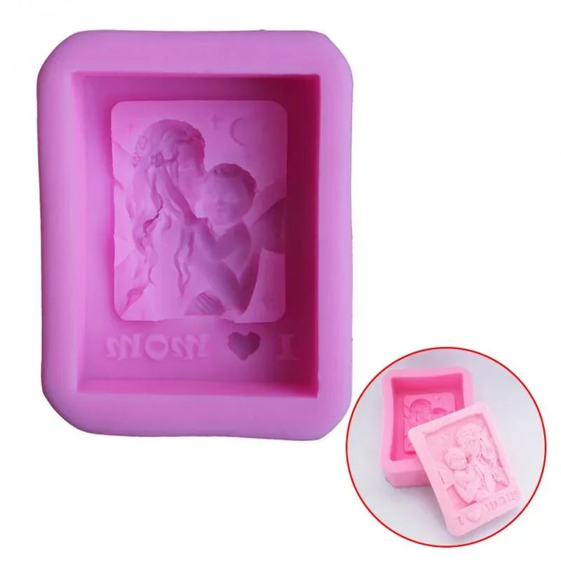 Mother Holding Baby Silicone Soap Mold – DIY Craft & Baking Mold for Mother’s Day