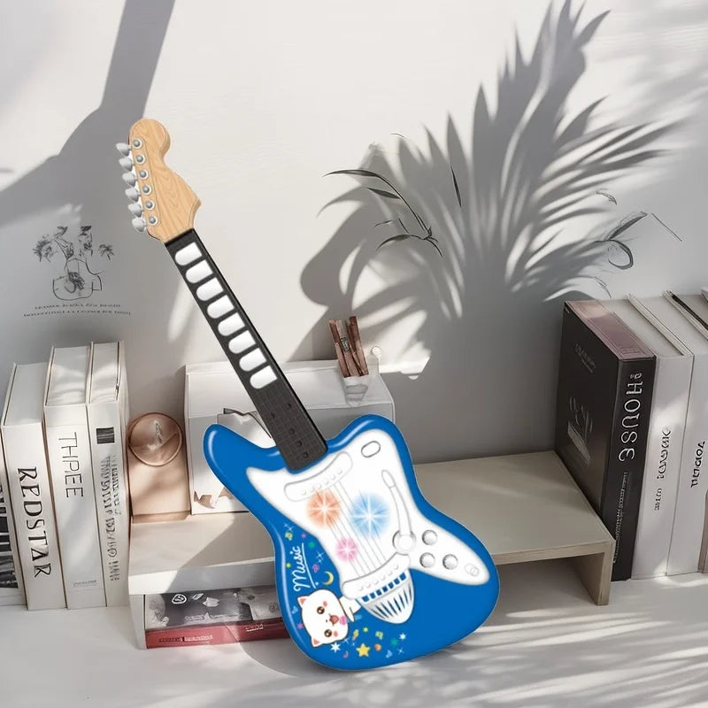 Kids 6-String Electric Guitar – Portable Beginner Guitar with Amp Jack