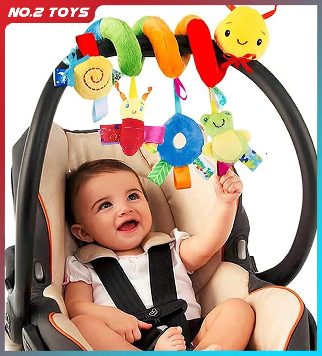 Plush Hanging Car Seat & Stroller Toys for Babies (0–12 Months)