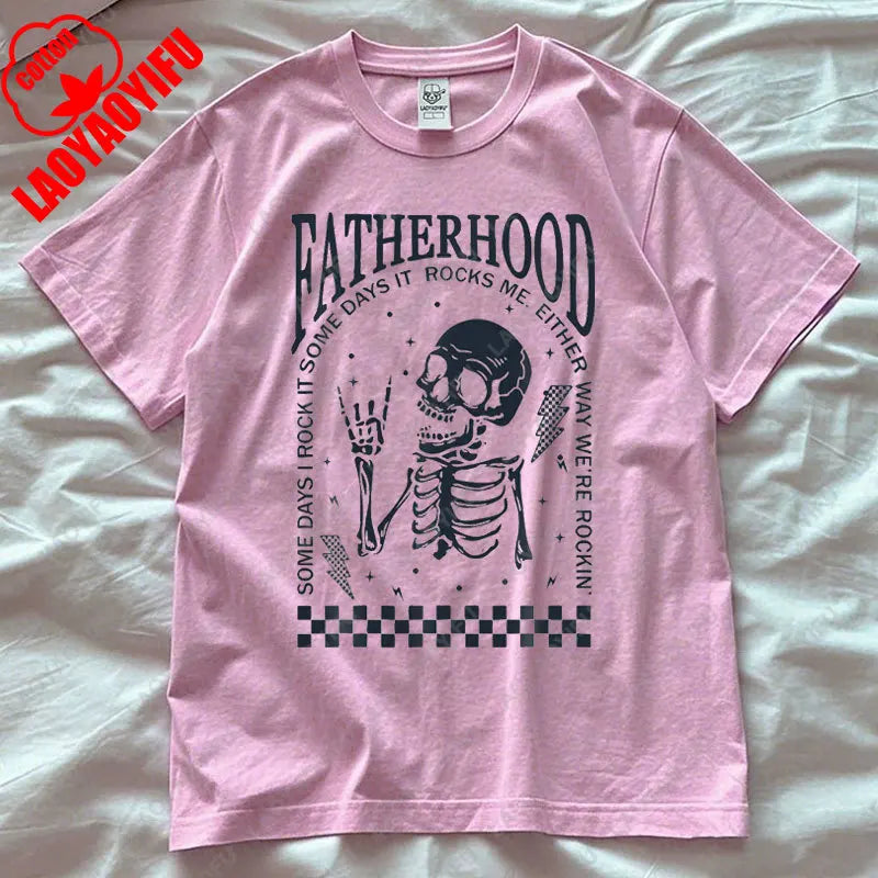 Funny Fatherhood T-Shirt – “Some Days I Rock It” Casual Unisex Tee