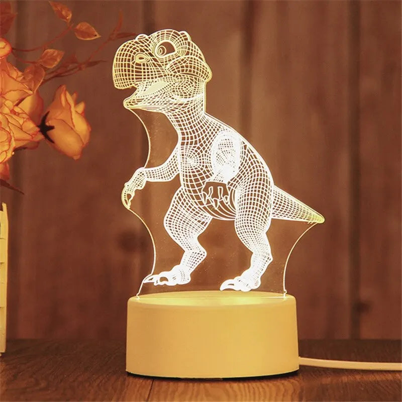 Acrylic LED Night Light – Creative Bedside Lamp Gift
