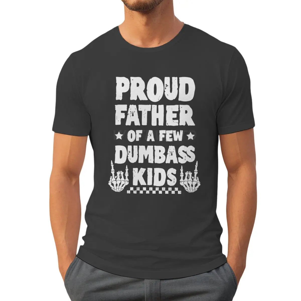 Proud Father Graphic T-Shirt – Retro Tie-Dye Casual Tee for Father’s Day