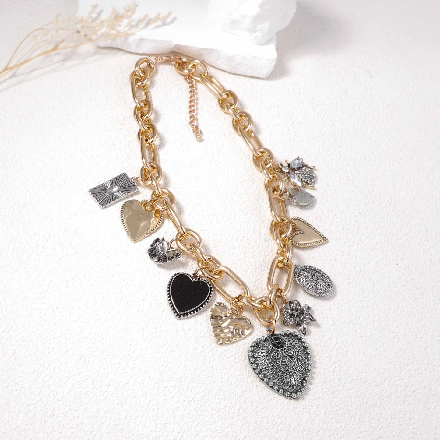 Vintage Heart Necklace - Valentine's Gift Jewelry