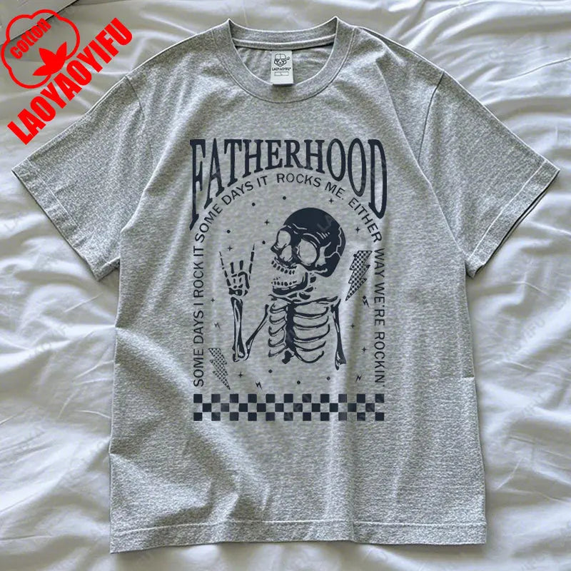 Funny Fatherhood T-Shirt – “Some Days I Rock It” Casual Unisex Tee