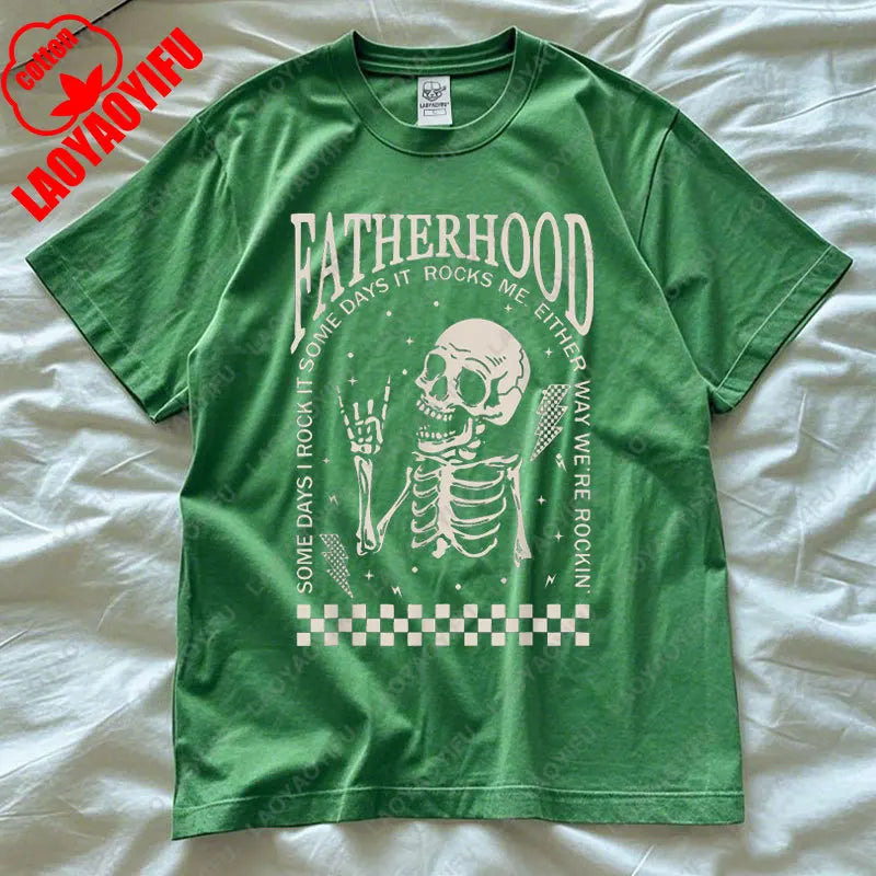 Funny Fatherhood T-Shirt – “Some Days I Rock It” Casual Unisex Tee