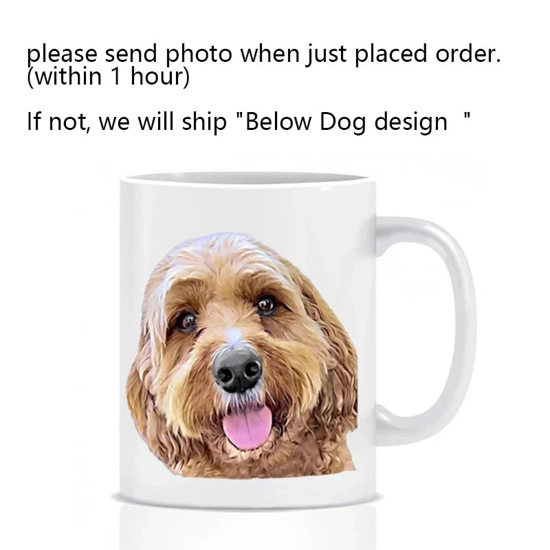 Personalized Photo & Name Ceramic Mug – Custom Coffee & Tea Cup