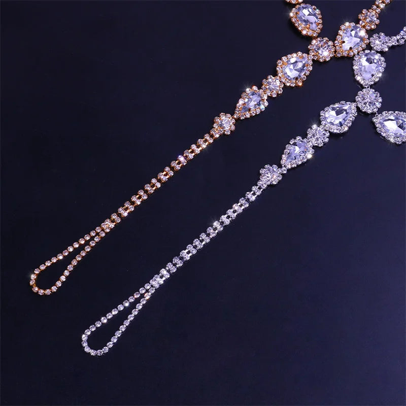 Cubic Zirconia Silver Anklet – Exquisite Foot Jewelry for Women