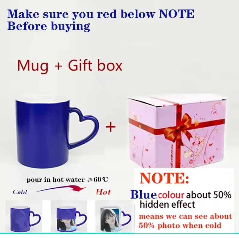 Personalized Magic Mug – Custom Heat-Activated Color Changing Cup with Photo or Text