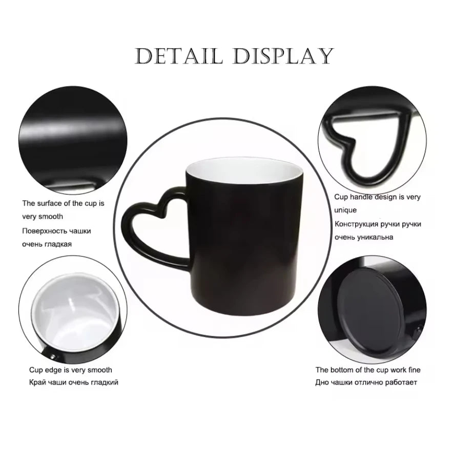 Personalized Magic Mug – Custom Heat-Activated Color Changing Cup with Photo or Text