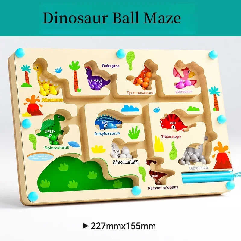 Magnetic Digital Bead Maze Toy – Puzzle & Concentration Game for Kids Ages 2-6
