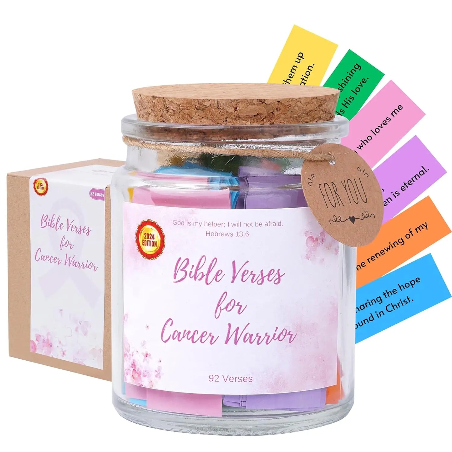 Bible Verse Jar – Perfect Gift for Mother’s Day, Birthday, Easter, & Graduation