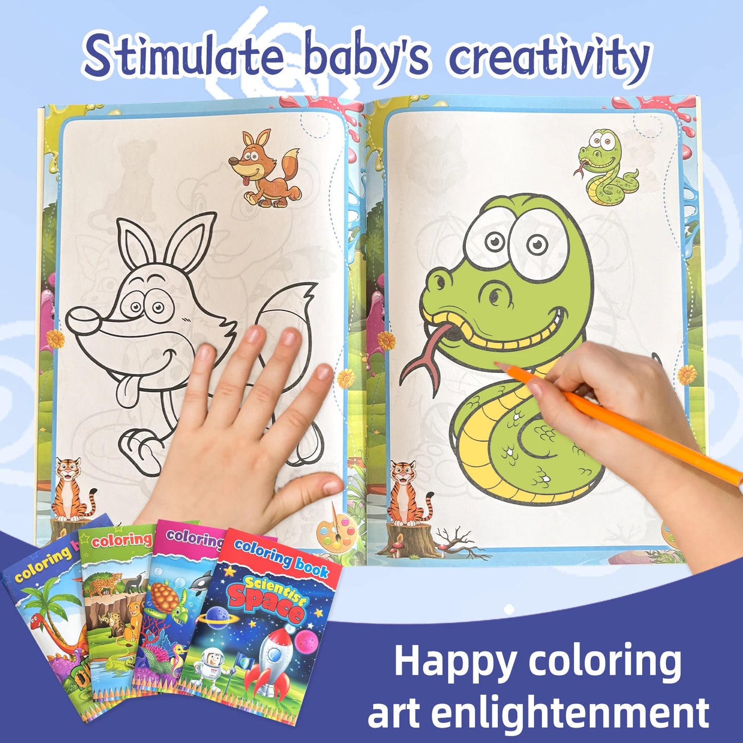 Kids Coloring & Drawing Book – Educational Graffiti Art Toy for Focus & Creativity