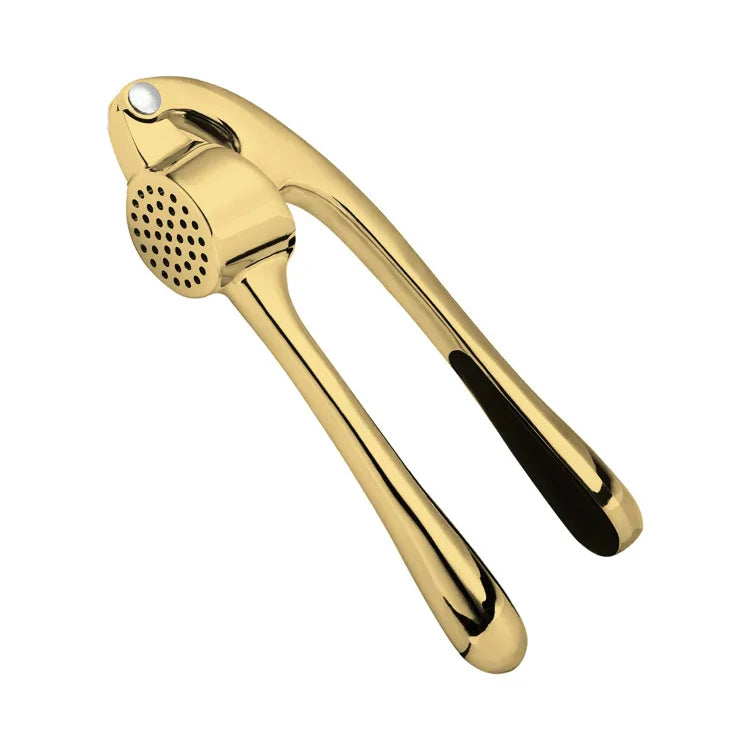 LMETJMA Stainless Steel Garlic Press – Easy-Squeeze Mincer & Crusher