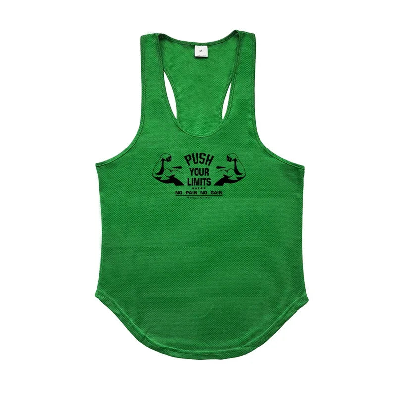 Men's Mesh Gym Tank Top – Quick-Dry Sleeveless Fitness Vest