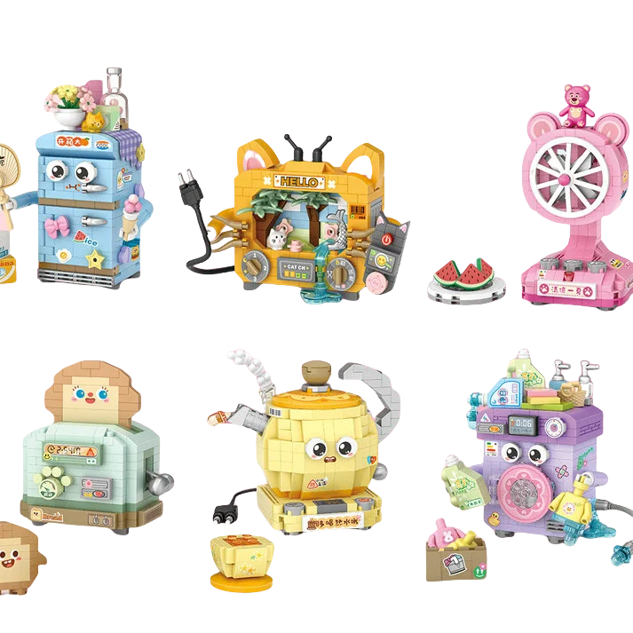 House Building Blocks Dessert Store Street View Snack Street Children's Toys Boys and Girls Gifts Compatible With Lego