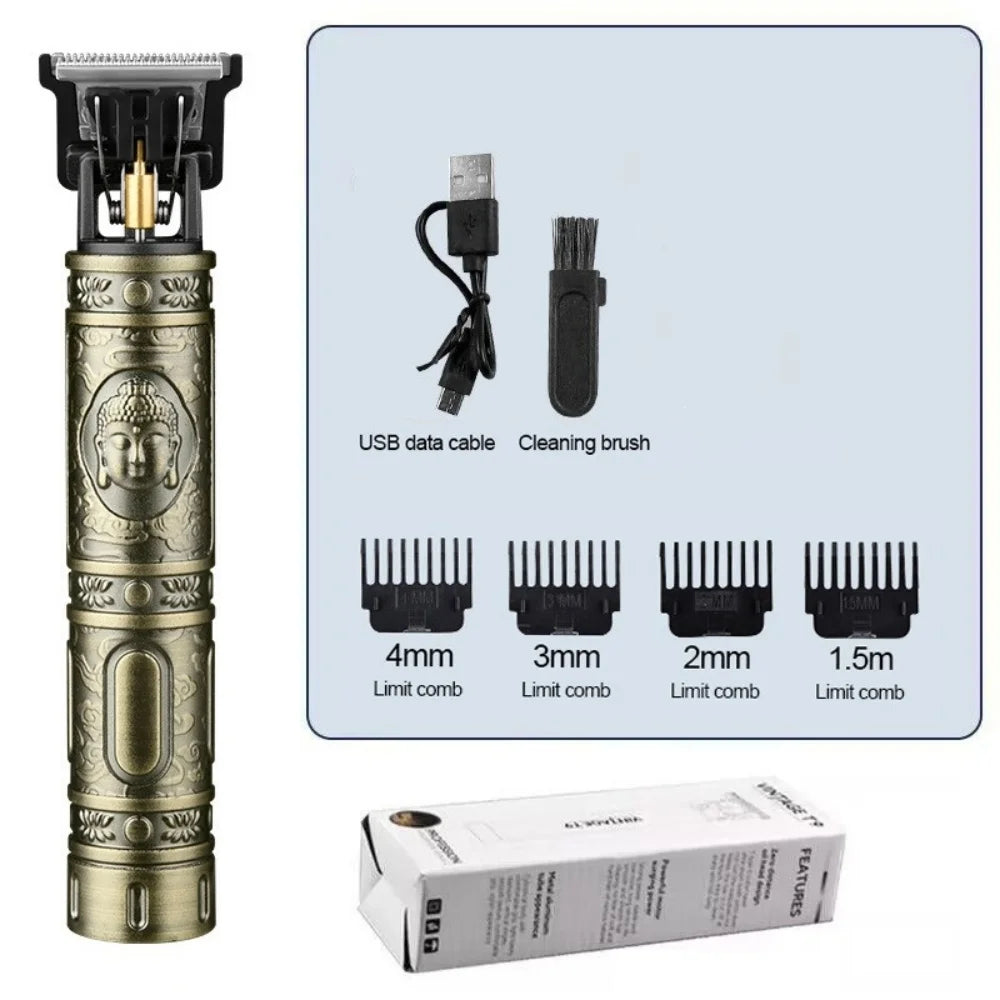 T9 Electric Hair & Beard Trimmer – Professional Grooming Clipper for Men