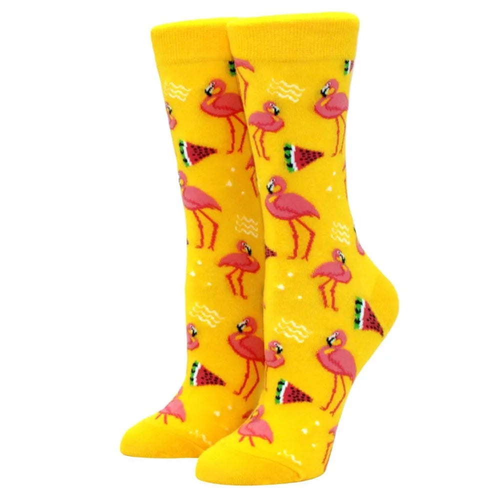 Cute Puppy Cartoon Socks – Corgi & Schnauzer Mid-Tube Unisex Breathable Comfort