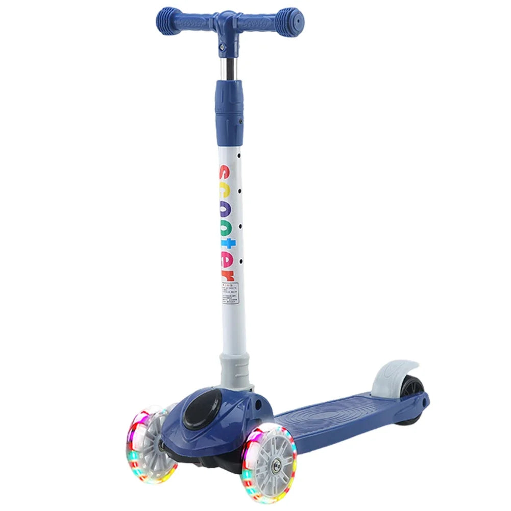 3-in-1 Children's Kick Scooter – Foldable 3-Wheel Micro Scooter for Kids Ages 2-6