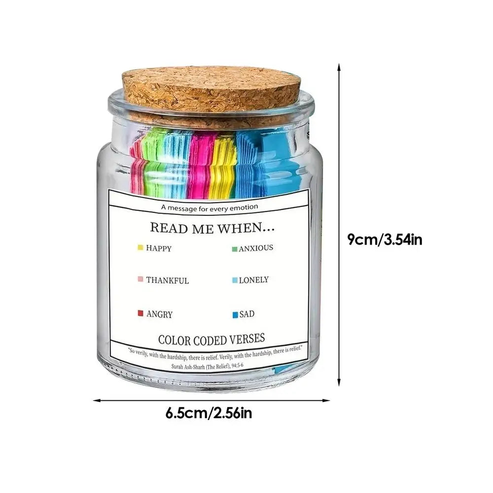 Quran Gratitude Jar – Spiritual Comfort & Prayer Bottle for Christmas, Easter, & Baptism