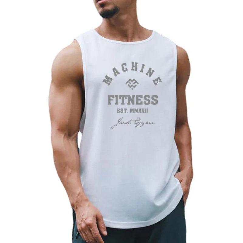 Men’s Mesh Muscle Tank Top – Sleeveless Quick-Dry Gym Fitness Singlet