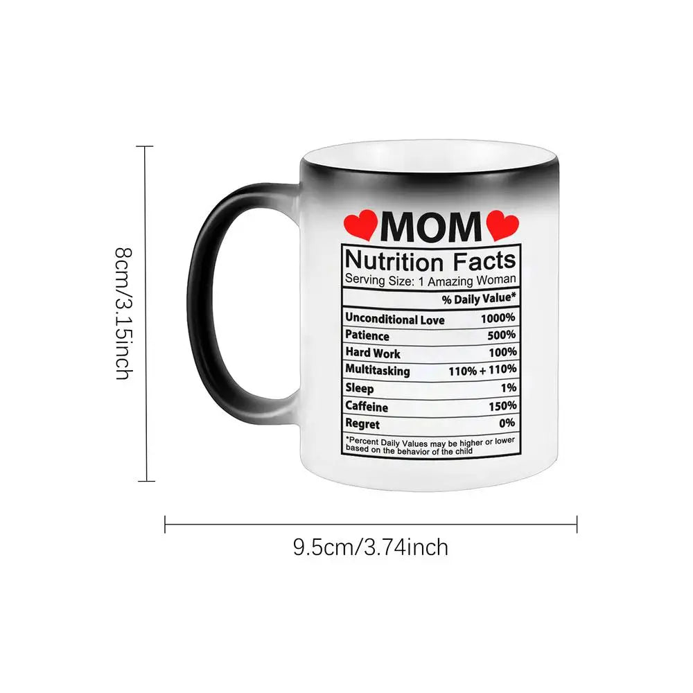 Color-Changing Ceramic Mom Mug – Mother's Day & Birthday Gift