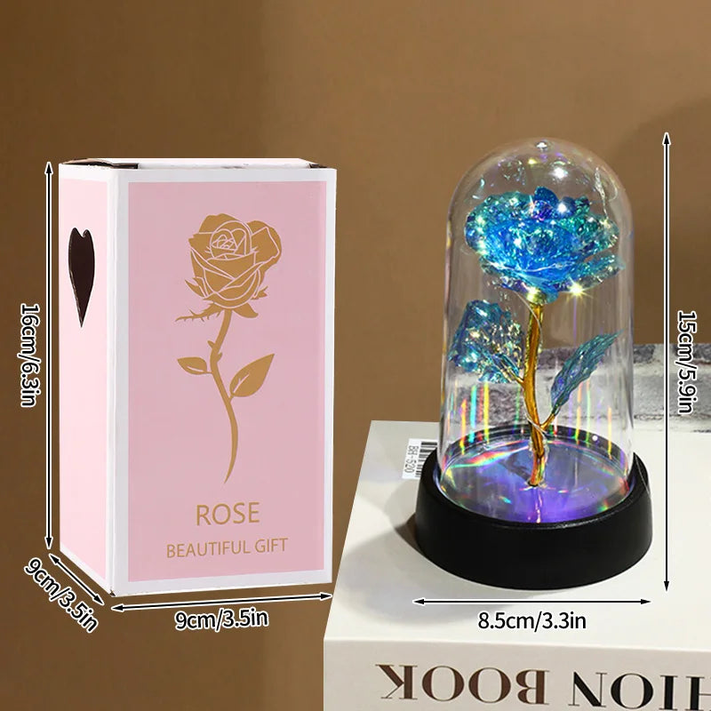 LED Galaxy Rose in Glass – Romantic Gift for Valentine’s & Mother’s Day