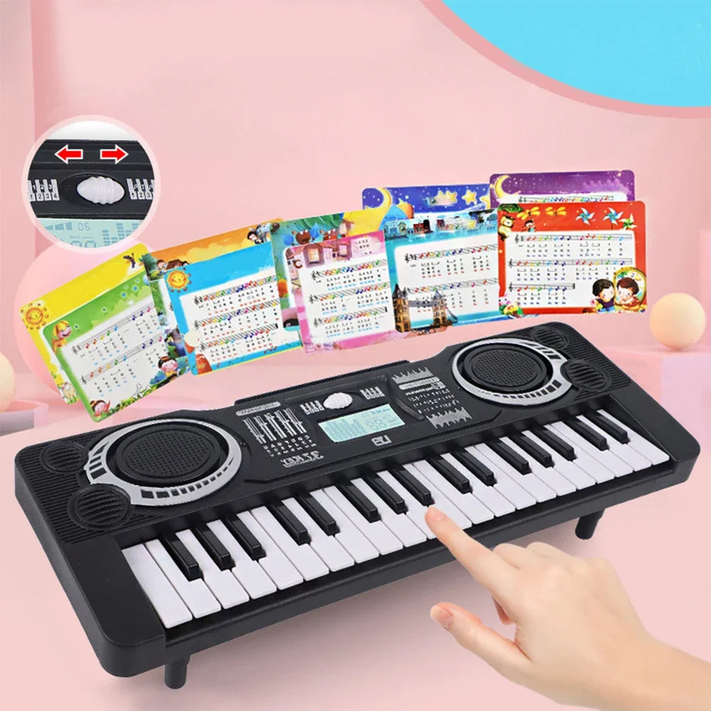 37-Key Children's Electronic Piano – Portable Educational Musical Toy