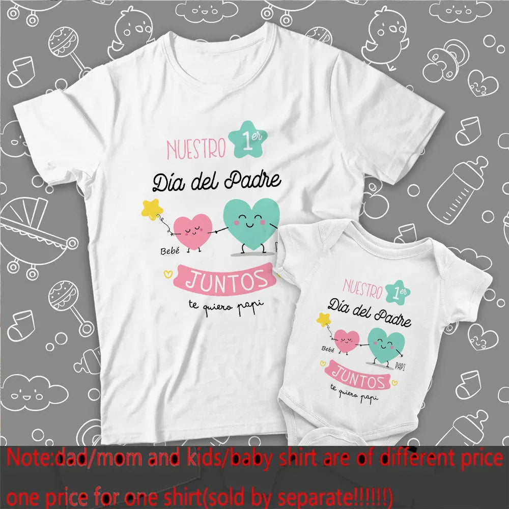 Our First Father's Day Outfit – Spanish Dad & Baby Matching Set