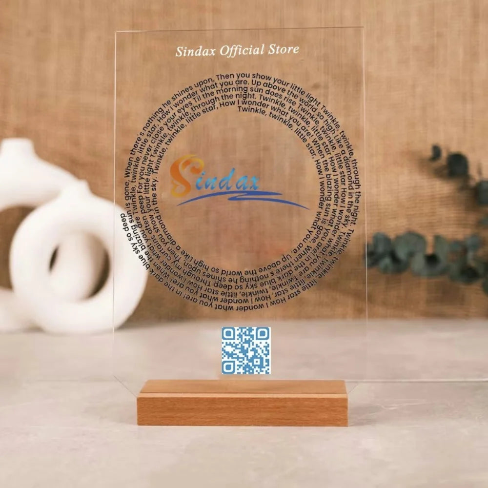 Custom Acrylic Song Plaque – Personalized Photo & Lyrics Gift for Mom’s Birthday