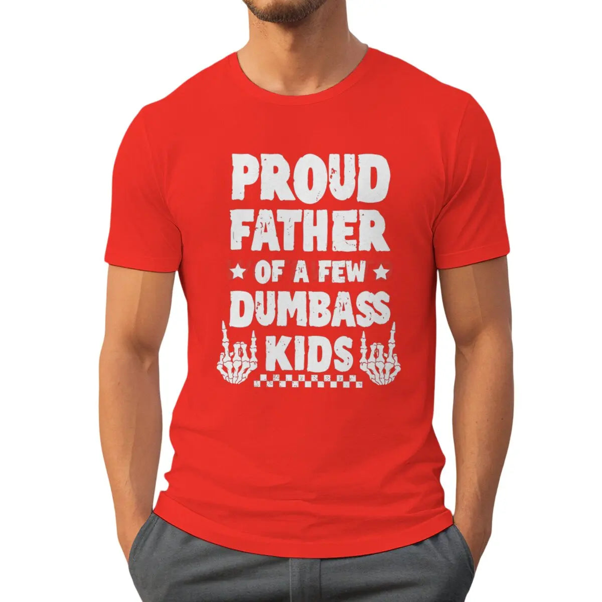 Proud Father Graphic T-Shirt – Retro Tie-Dye Casual Tee for Father’s Day
