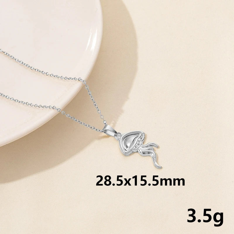 Punk Shark Charm Necklace – Ocean Animal Pendant Choker for Men & Women