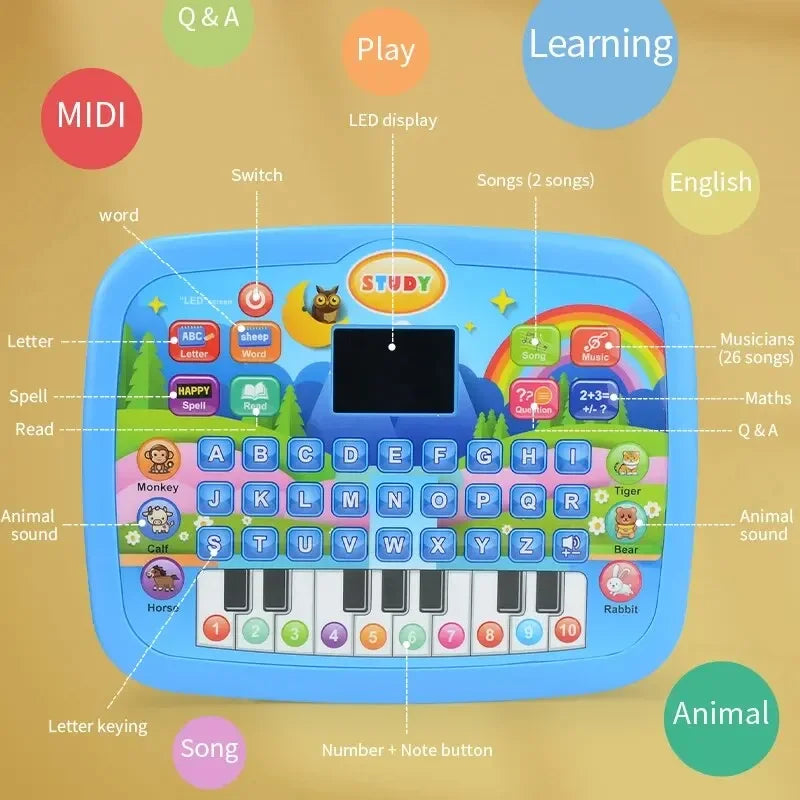 Kids Educational Learning Machine – Electronic Study Game for Ages 3+