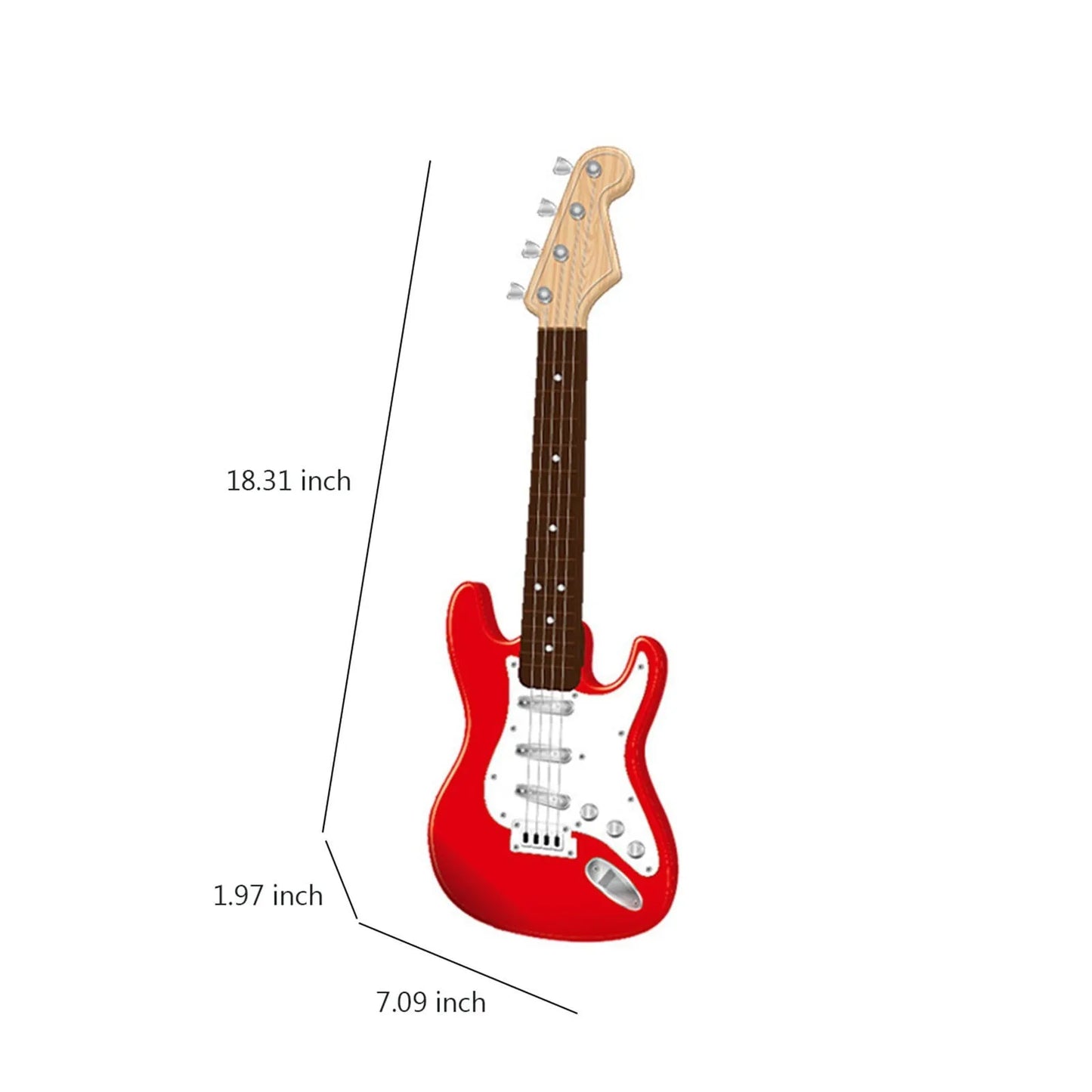 17" 4-String Electric Guitar Toy for Kids