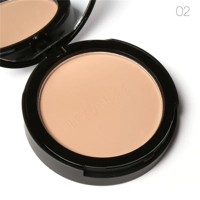 FOCALLURE 3-Color Oil-Control Pressed Powder Foundation